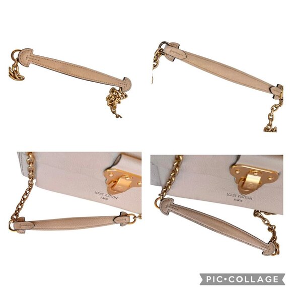 LOUIS VUITTON Empreinte Vavin Neige LV Cream Chain Shoulder Leather +Dust Bag - Picture 13 of 16